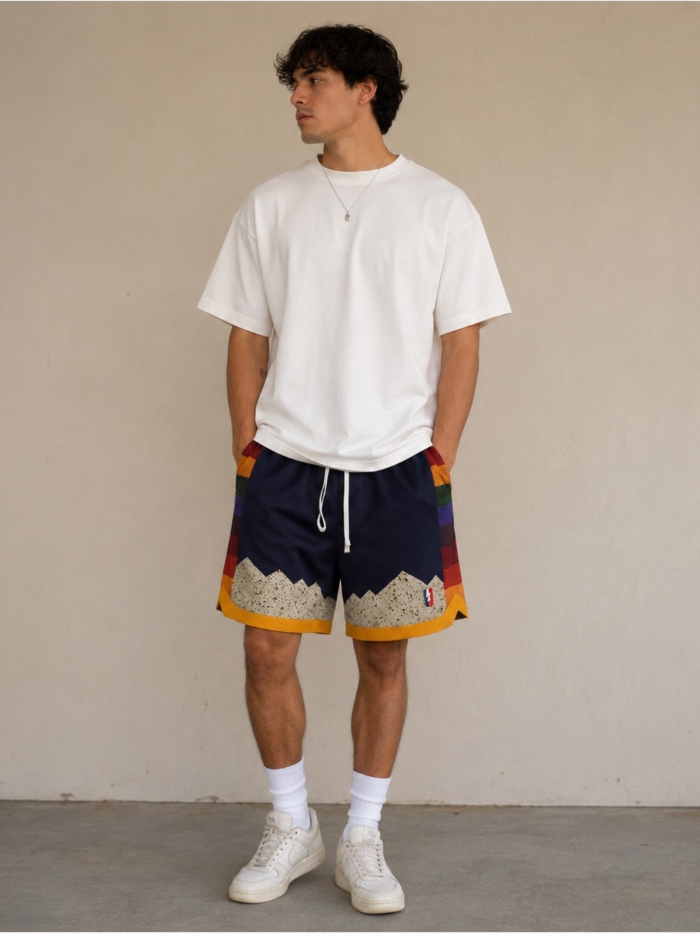 Collect & Select Basketball Shorts Men’s XS Navy Blue Denver Nuggets Heavy Mesh